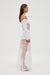 INHALE PANEL OFF SHOULDER DRESS | OPAL - THIRD FORM