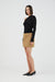 THIRD FORM INTERCHANGE TAILORED MINI SKIRT | NUT