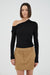THIRD FORM INTERCHANGE TAILORED MINI SKIRT | NUT