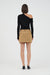 THIRD FORM INTERCHANGE TAILORED MINI SKIRT | NUT