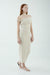 THIRD FORM INTERTWINED OFF SHOULDER DRESS | BONE