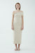 THIRD FORM INTERTWINED OFF SHOULDER DRESS | BONE