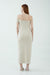 THIRD FORM INTERTWINED OFF SHOULDER DRESS | BONE