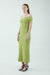 THIRD FORM INTERTWINED OFF SHOULDER DRESS | WASABI