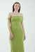 THIRD FORM INTERTWINED OFF SHOULDER DRESS | WASABI