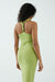 THIRD FORM INTERTWINED TWIST BACK TANK DRESS | WASABI
