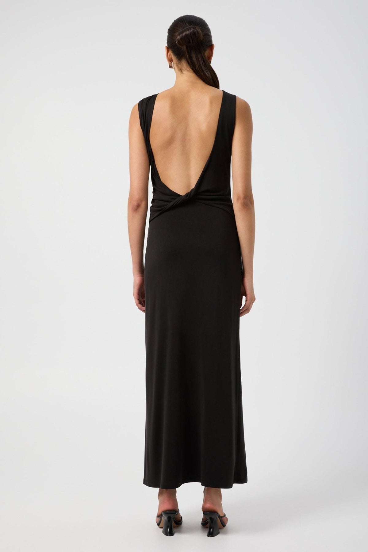 black long backless maxi dress INTERWEAVE | | THIRD FORM YGroup_11307 Adjustable criss cross back Presidio Dress Pants Regular Color:AS PHOTO( PINK )