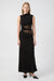 INTERWEAVE DRAPE MAXI DRESS | BLACK - THIRD FORM