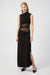 INTERWEAVE DRAPE MAXI DRESS | BLACK - THIRD FORM