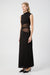 INTERWEAVE DRAPE MAXI DRESS | BLACK - THIRD FORM
