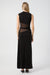 INTERWEAVE DRAPE MAXI DRESS | BLACK - THIRD FORM
