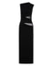 INTERWEAVE DRAPE MAXI DRESS | BLACK - THIRD FORM