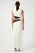 INTERWEAVE DRAPE MAXI DRESS | CREAM & BLACK - THIRD FORM
