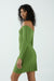 THIRD FORM LIAISON KNIT OFF SHOULDER MINI DRESS | JUNIPER