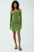 THIRD FORM LIAISON KNIT OFF SHOULDER MINI DRESS | JUNIPER