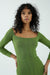 THIRD FORM LIAISON KNIT OFF SHOULDER MINI DRESS | JUNIPER