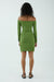THIRD FORM LIAISON KNIT OFF SHOULDER MINI DRESS | JUNIPER