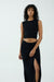 THIRD FORM LIAISON KNIT WRAP SKIRT | BLACK