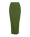 THIRD FORM LIAISON KNIT WRAP SKIRT | JUNIPER