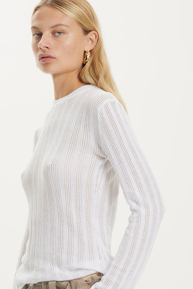 LINE UP KNIT CREW | OFF WHITE - THIRD FORM