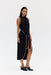 THIRD FORM LINGER TIE MIDI DRESS | NOCTURNE