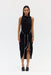 THIRD FORM LINGER TIE MIDI DRESS | NOCTURNE