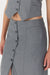 METROPOLIS TAILORED MAXI SKIRT | SMOKE - THIRD FORM