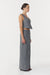 METROPOLIS TAILORED MAXI SKIRT | SMOKE - THIRD FORM