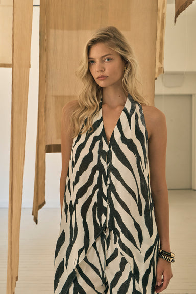 THIRD FORM MIRAGE CASCADING TOP | ZEBRA