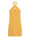 THIRD FORM MODE HALTER MINI DRESS | MARIGOLD