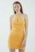 THIRD FORM MODE HALTER MINI DRESS | MARIGOLD