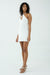 THIRD FORM MODE HALTER MINI DRESS | OFF WHITE