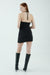 THIRD FORM MODE HALTER MINI DRESS | WASHED BLACK