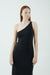 THIRD FORM MODE ONE SHOULDER BACK OUT MAXI | WASHED BLACK | FINAL SALE