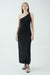 THIRD FORM MODE ONE SHOULDER BACK OUT MAXI | WASHED BLACK | FINAL SALE