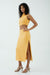 THIRD FORM MODE SPLIT SIDE MIDI SKIRT | MARIGOLD