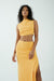 THIRD FORM MODE SPLIT SIDE MIDI SKIRT | MARIGOLD