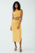 THIRD FORM MODE SPLIT SIDE MIDI SKIRT | MARIGOLD