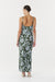 THIRD FORM MODERN MUSE BIAS MIDI DRESS | OLIVE SHADOW