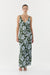 THIRD FORM MODERN MUSE BIAS MIDI DRESS | OLIVE SHADOW