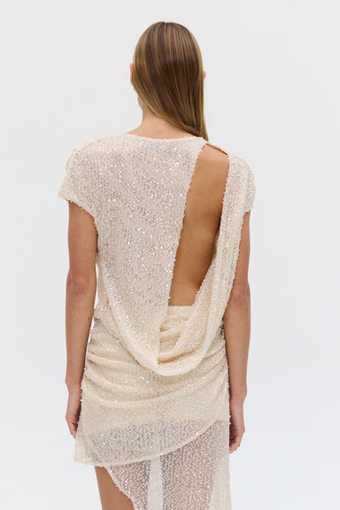 NIGHTFALL DRAPE BACK TOP | SHELL - THIRD FORM