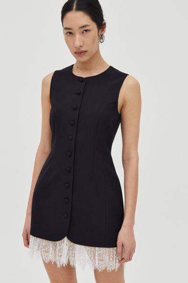 NOCTURNE LACE TRIM MINI | NOIR - THIRD FORM