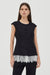 THIRD FORM NOCTURNE LACE TRIM VEST | NOIR