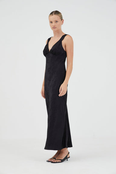 OASIS BIAS SLIP DRESS | BLACK - THIRD FORM