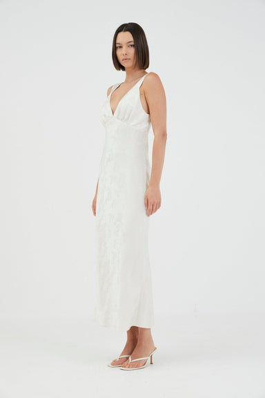 OASIS BIAS SLIP DRESS | PEARLED IVORY - THIRD FORM