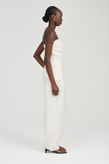 THIRD FORM OBSCURA PINSTRIPE PANT | CREMA STRIPE