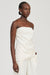 OBSCURA PINSTRIPE STRAPLESS TOP | CREMA STRIPE - THIRD FORM