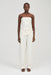 OBSCURA PINSTRIPE STRAPLESS TOP | CREMA STRIPE - THIRD FORM