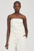 THIRD FORM OBSCURA PINSTRIPE STRAPLESS TOP | CREMA STRIPE