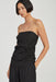 OBSCURA PINSTRIPE STRAPLESS TOP | SOOT STRIPE - THIRD FORM